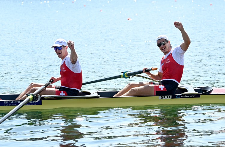 Andrin Gulich (links) und Roman Röösli sind im Zweier ohne bereit wieder anzugreifen. (Foto Swiss Rowing/Detlev Seyb/Archiv)