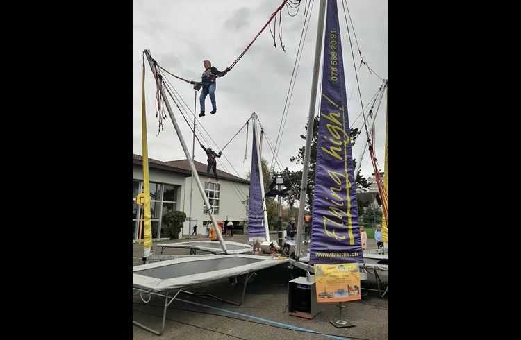 Am Statiönlermärt konnte man hoch hinaus, wenn man sich traute. (Foto zvg)