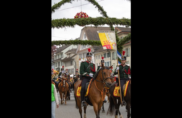 Auffahrtsumritt Sempach.  (Foto Franziska Haas)