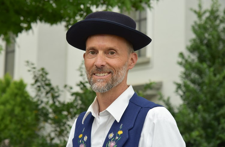 Redaktor Geri Wyss war als Projektsänger beim Jodlerchörli Geuensee am Jodlerfest Sempach dabei. (Foto Franziska Kaufmann)